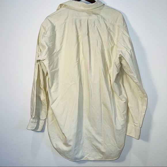 Men’s Polo Ralph Lauren Yellow Seersucker Long Sleeve Button Down Shirt 17-35 - Picture 3 of 3